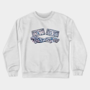 Miami Vice cars and  plates Crewneck Sweatshirt